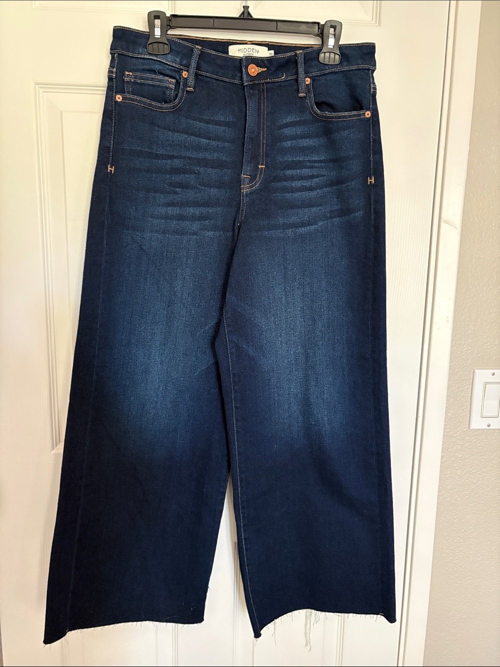 Hidden - Women’s Wide-Leg Jeans in Dark Blue